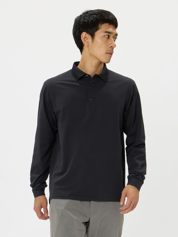 and per se(アンパスィ) ｜&GOLF クール&フレックス長袖ポロシャツ（メンズ）