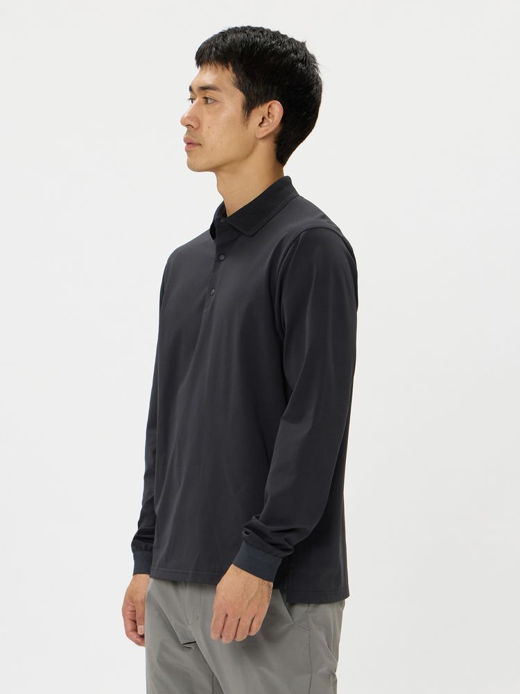 and per se(アンパスィ) ｜&GOLF クール&フレックス長袖ポロシャツ（メンズ）