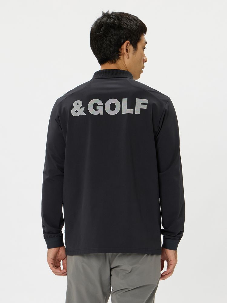 and per se(アンパスィ) ｜&GOLF クール&フレックス長袖ポロシャツ（メンズ）
