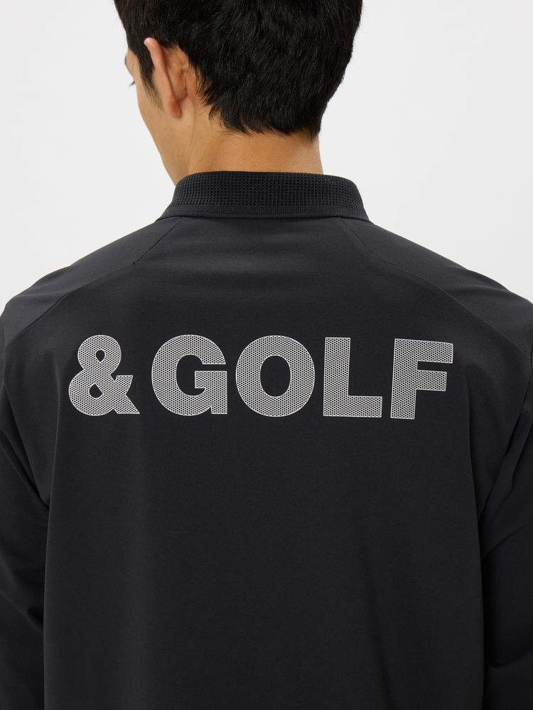 and per se(アンパスィ) ｜&GOLF クール&フレックス長袖ポロシャツ（メンズ）