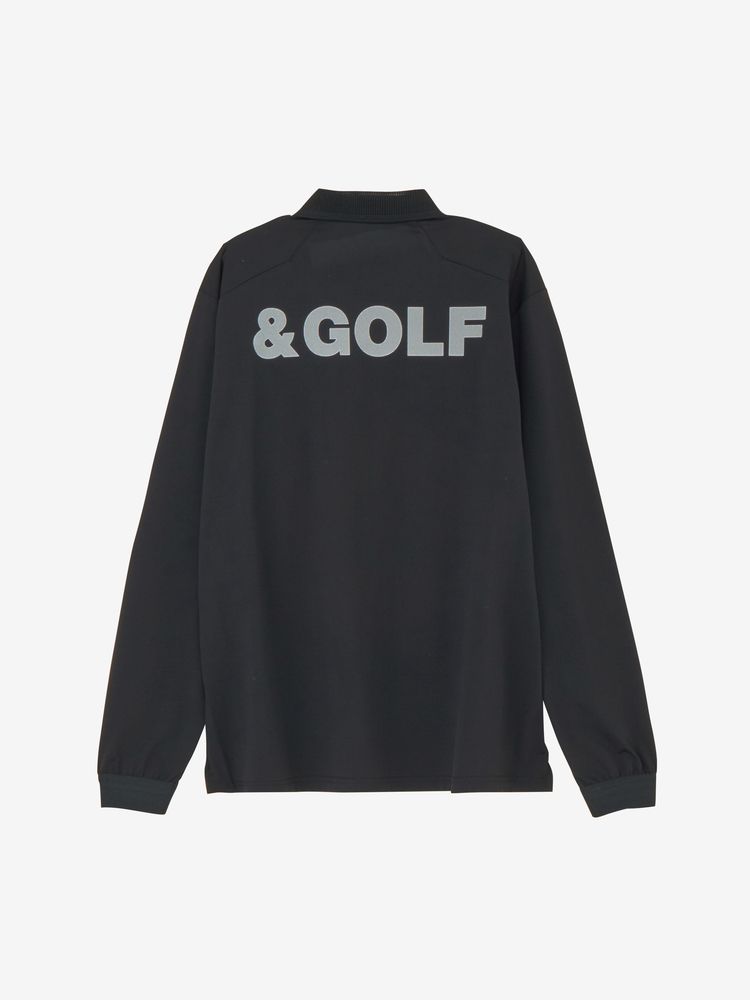 and per se(アンパスィ) ｜&GOLF クール&フレックス長袖ポロシャツ（メンズ）
