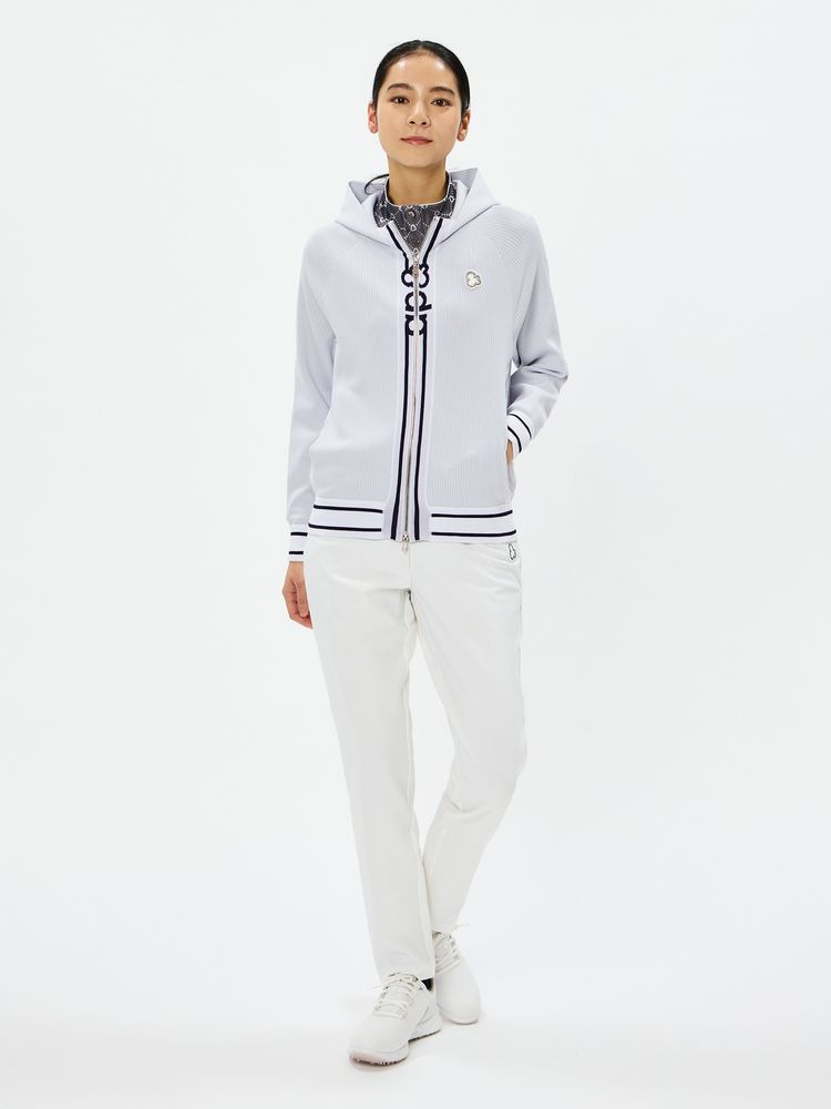 公式】3Dストライプニットブルゾン（レディース）｜アンパスィ公式ストア