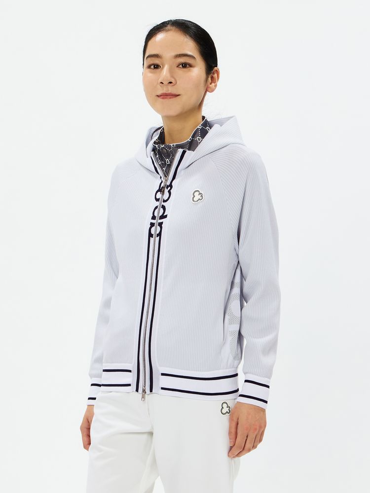 公式】3Dストライプニットブルゾン（レディース）｜アンパスィ公式ストア