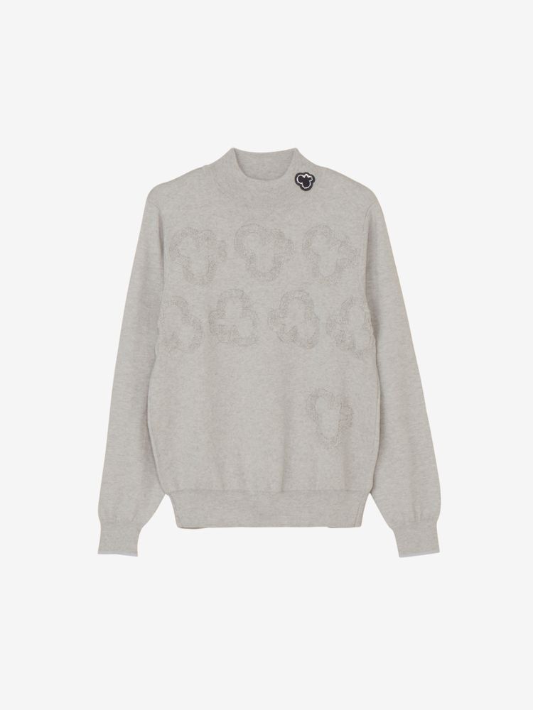 and per se(アンパスィ) ｜ジャカードライトニットハイネックセーター（レディース）