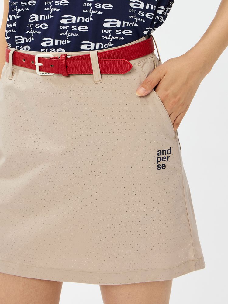 and per se(アンパスィ) ｜エアリークロス スカート（レディース）