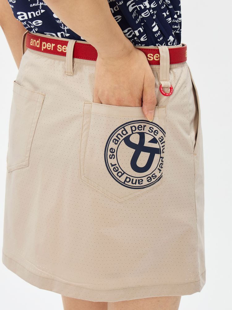 and per se(アンパスィ) ｜エアリークロス スカート（レディース）