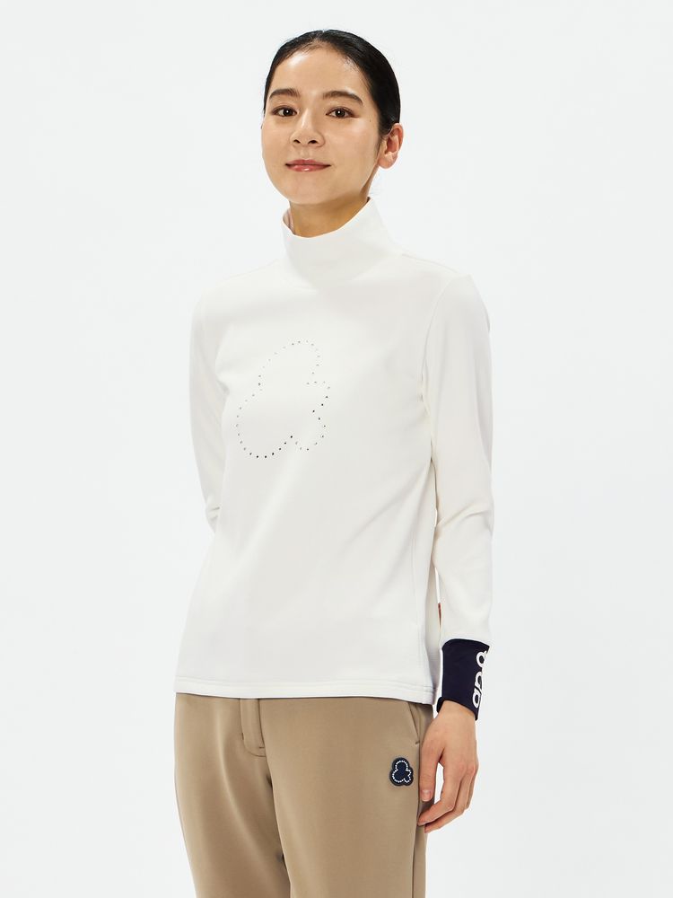 【ホワイト】ミニワッフル 長袖 モックネック プルオーバー (WOMENS) 楽天市場】ニューバランス New Balance Golf ミニワッフル 長袖モック