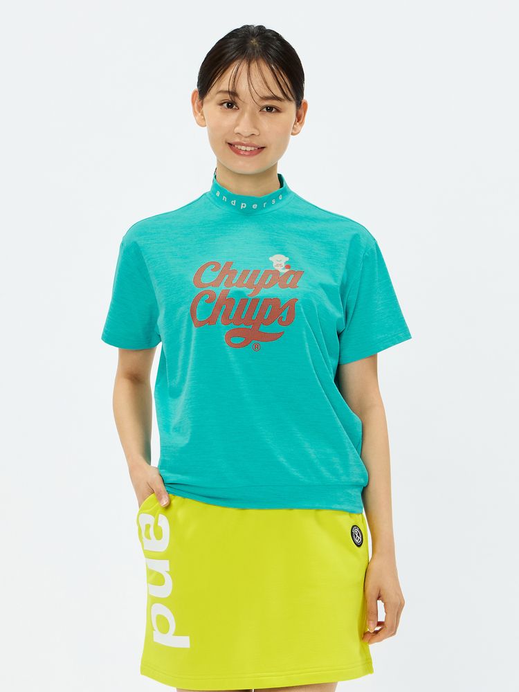 and per se(アンパスィ) ｜チュッパチャプス 半袖モックネックシャツ（レディース）