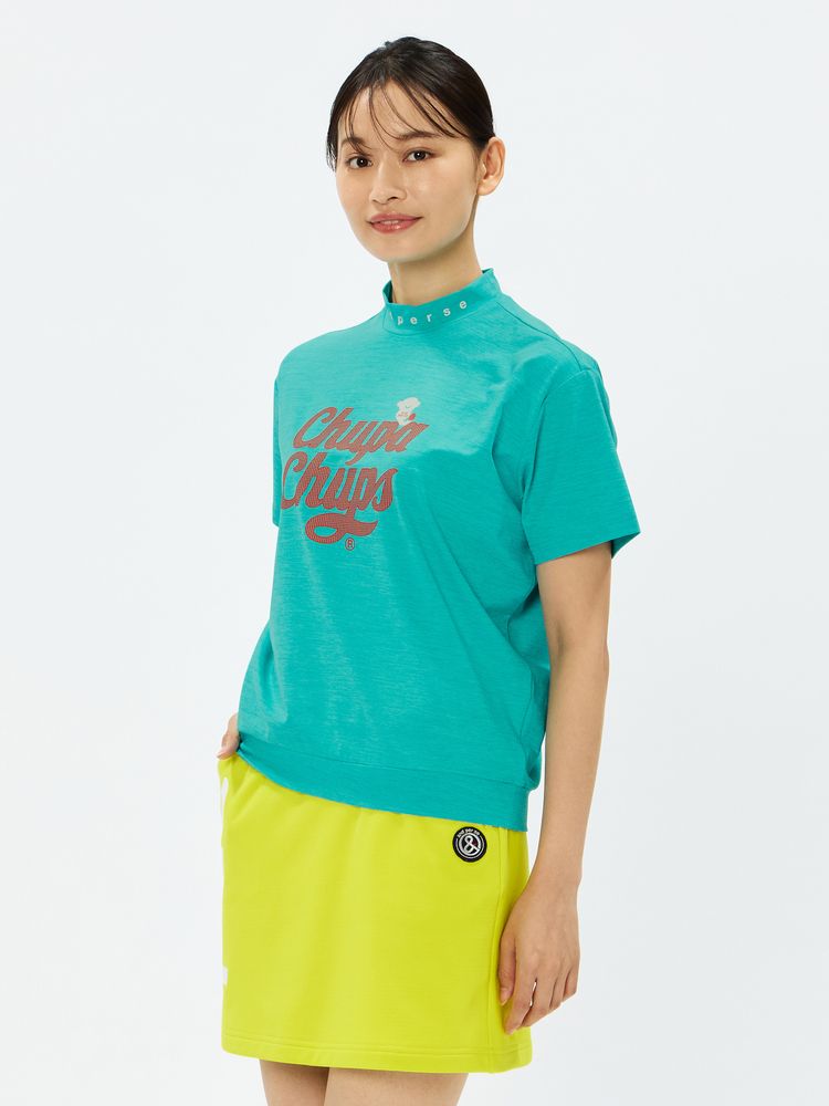 and per se(アンパスィ) ｜チュッパチャプス 半袖モックネックシャツ（レディース）