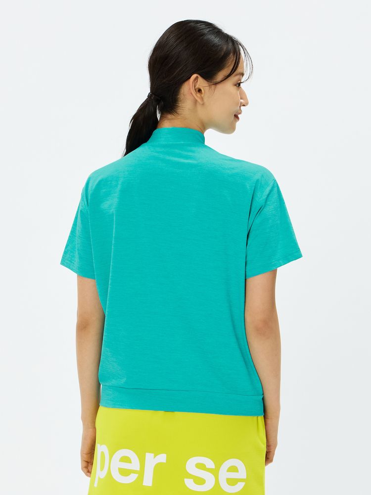 and per se(アンパスィ) ｜チュッパチャプス 半袖モックネックシャツ（レディース）