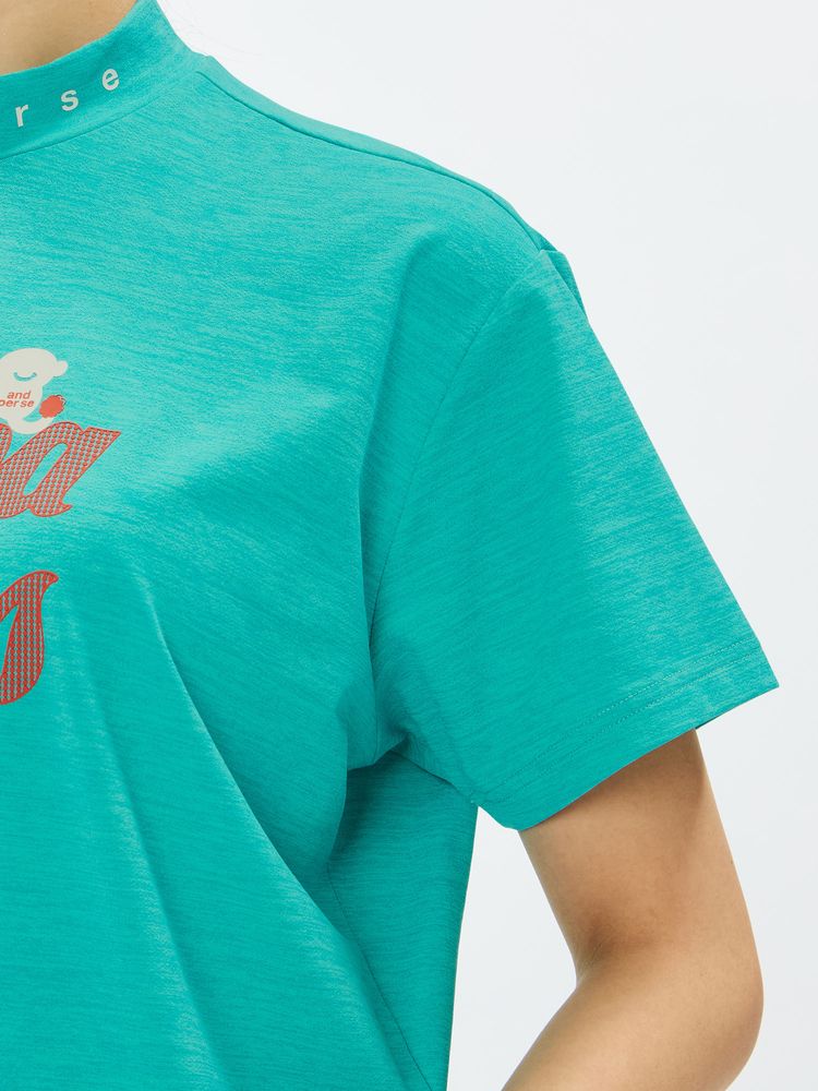 and per se(アンパスィ) ｜チュッパチャプス 半袖モックネックシャツ（レディース）