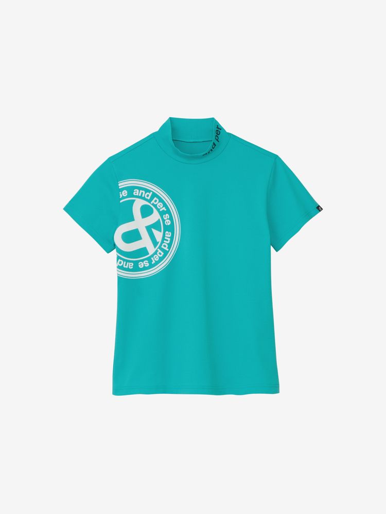 and per se(アンパスィ) ｜SWING DRY メッシュ半袖モックネックシャツ（レディース）