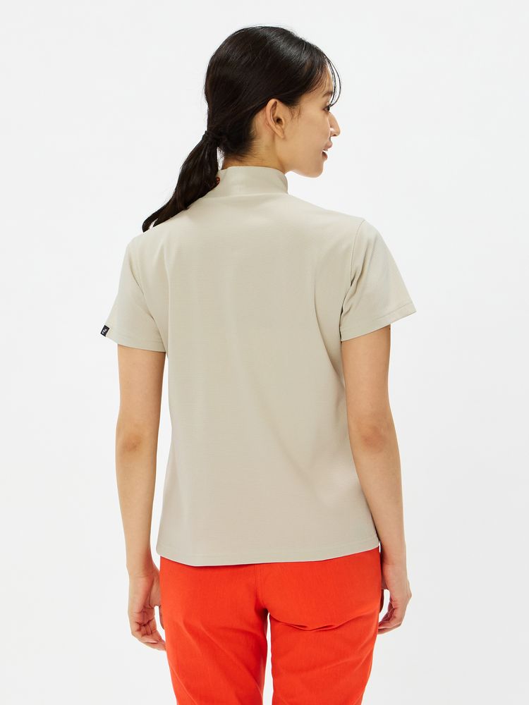 and per se(アンパスィ) ｜SWING DRY メッシュ半袖モックネックシャツ（レディース）