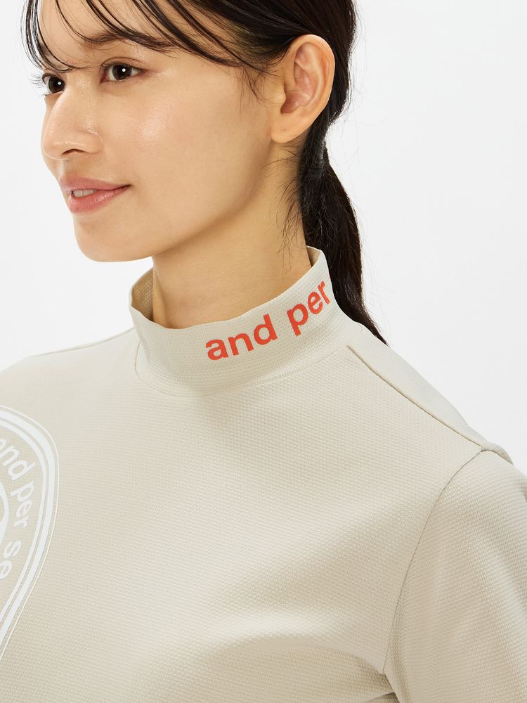 公式】SWING DRY メッシュ半袖モックネックシャツ（レディース