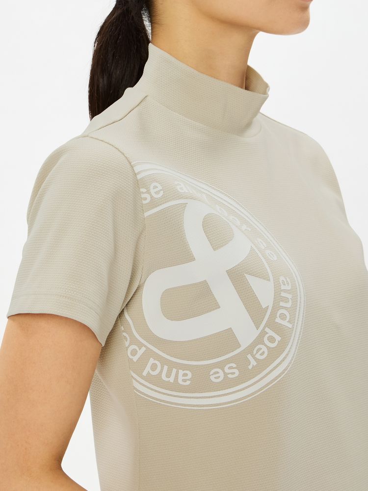 公式】SWING DRY メッシュ半袖モックネックシャツ（レディース