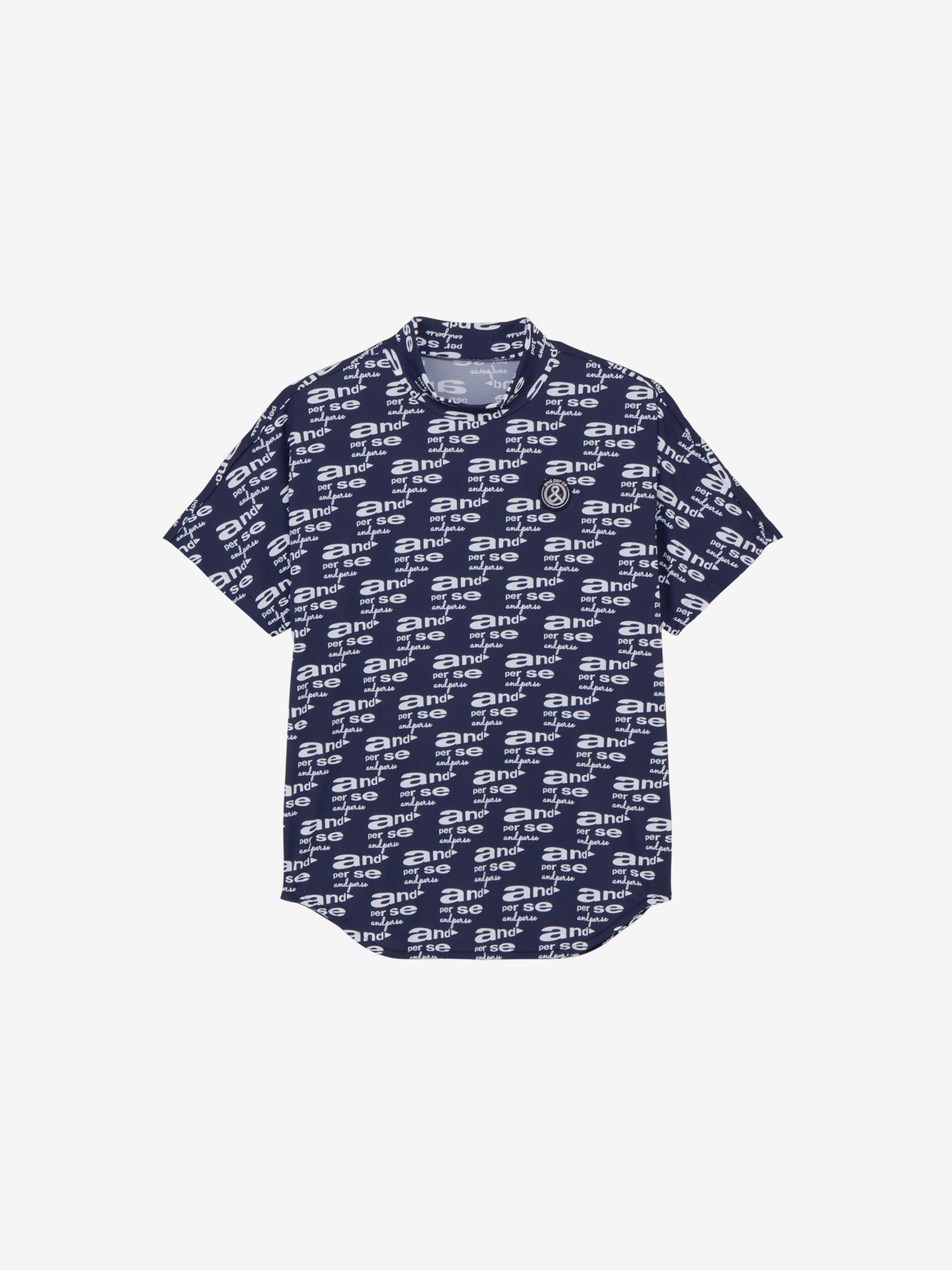 COOL is COOL プリンテッド半袖モックネックシャツ（レディース）