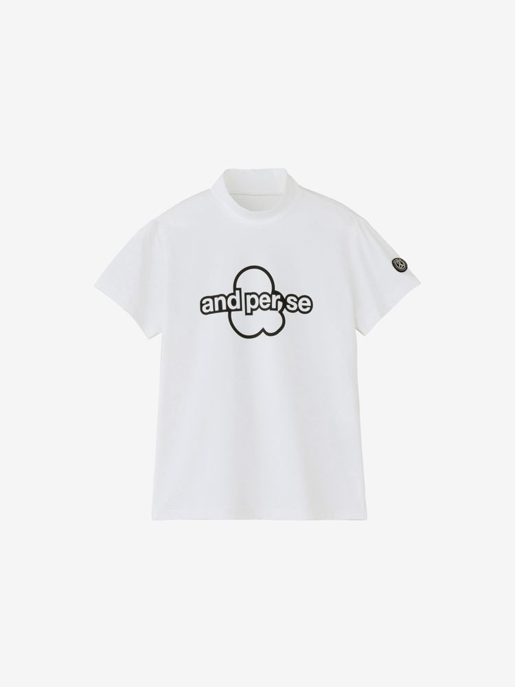 and per se(アンパスィ) ｜リファインドライ半袖モックネックシャツ（レディース）