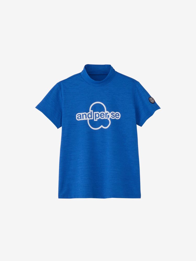 and per se(アンパスィ) ｜リファインドライ半袖モックネックシャツ（レディース）