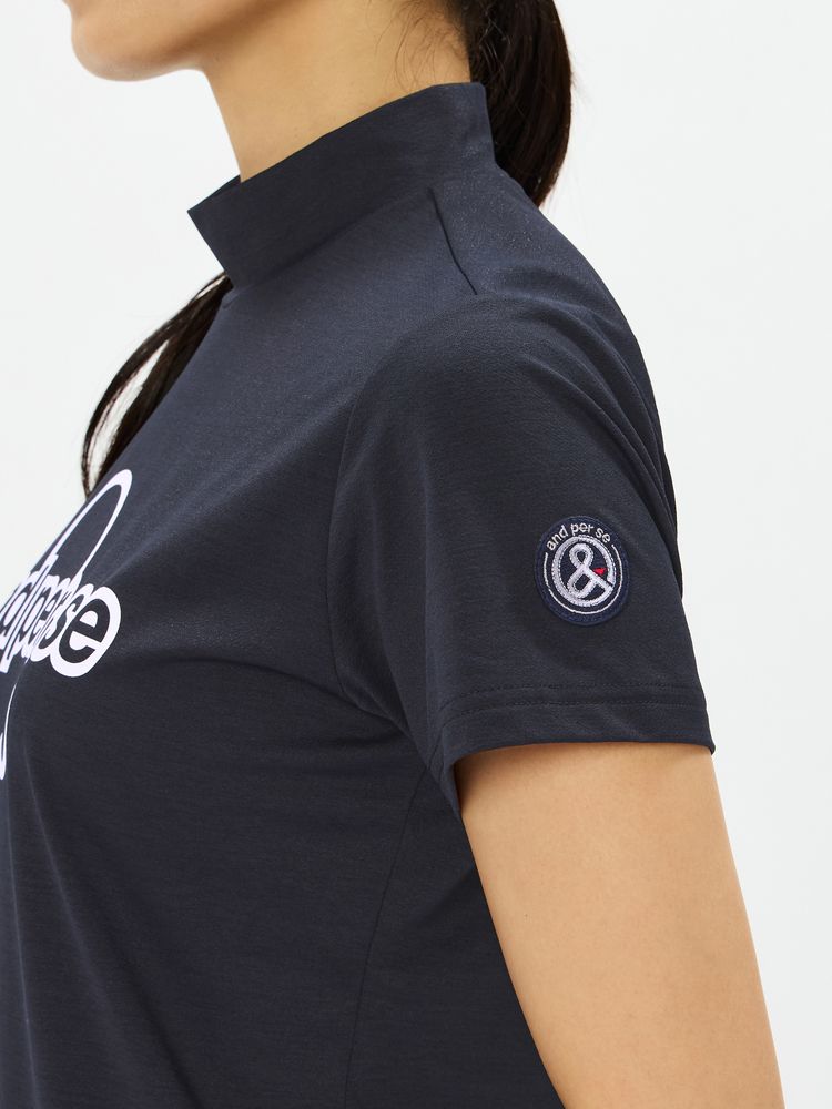 and per se(アンパスィ) ｜リファインドライ半袖モックネックシャツ（レディース）