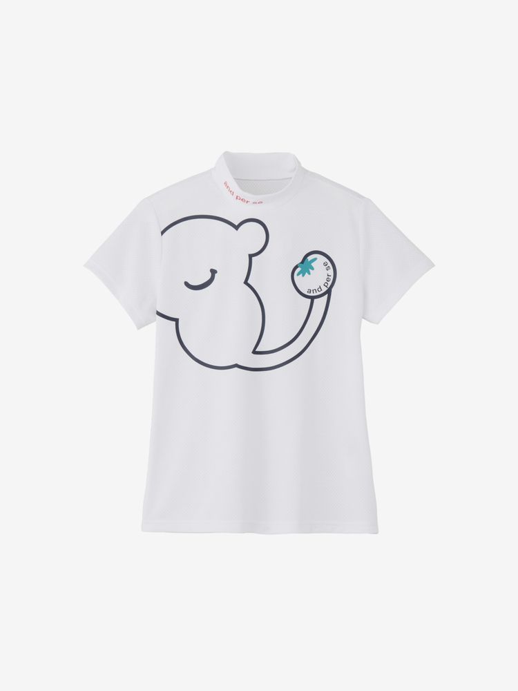 and per se(アンパスィ) ｜COOL is COOL ディンプル半袖モックネックシャツ（レディース）