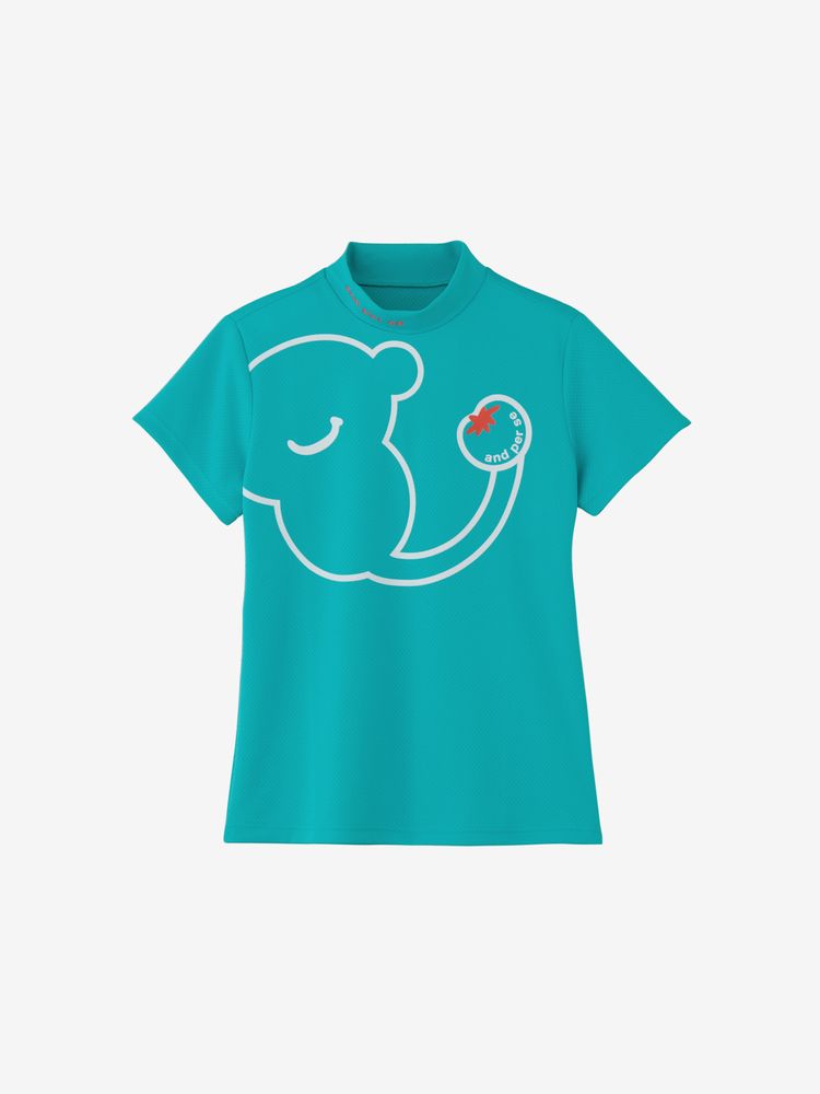 and per se(アンパスィ) ｜COOL is COOL ディンプル半袖モックネックシャツ（レディース）