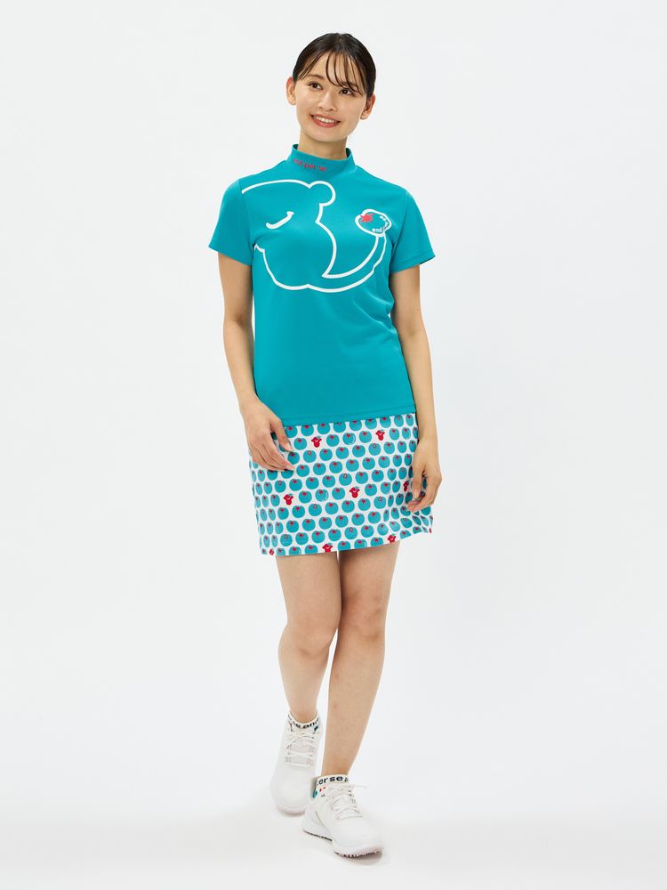 and per se(アンパスィ) ｜COOL is COOL ディンプル半袖モックネックシャツ（レディース）