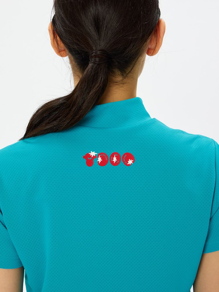 and per se(アンパスィ) ｜COOL is COOL ディンプル半袖モックネックシャツ（レディース）