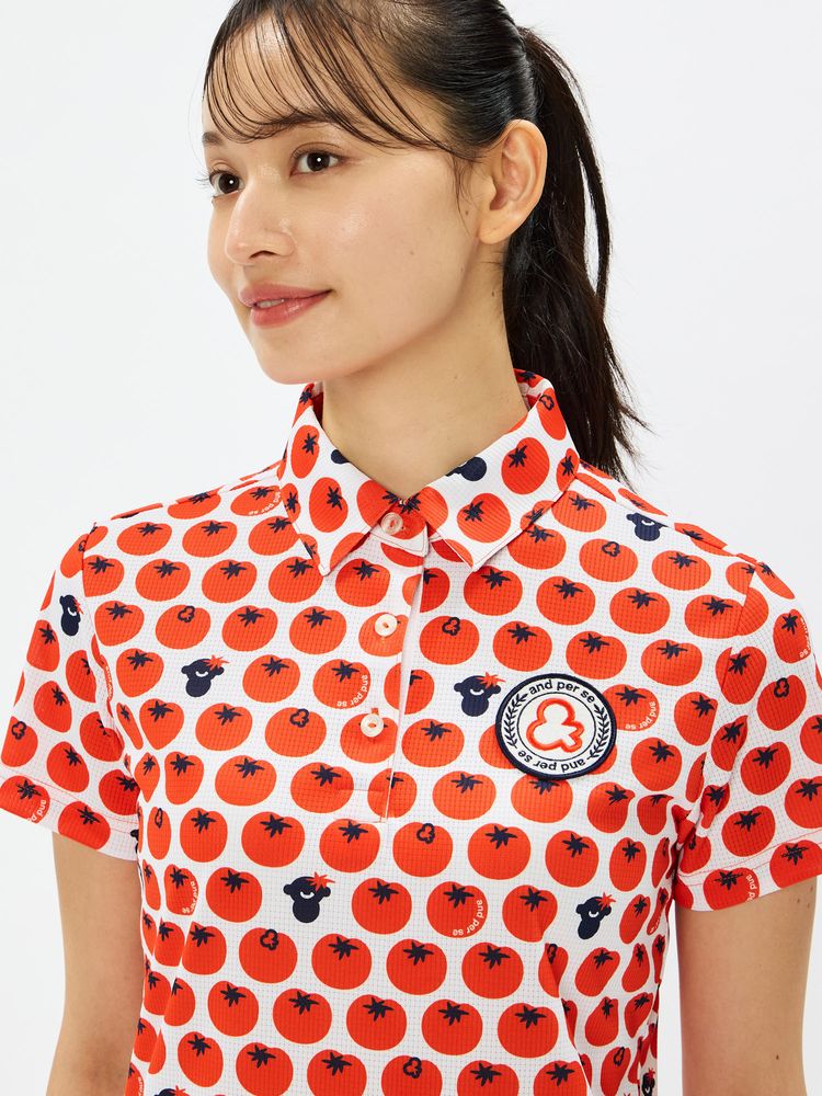 and per se(アンパスィ) ｜COOL is COOL プリンテッド半袖シャツ（レディース）