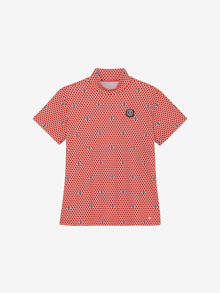 and per se(アンパスィ) ｜COOL is COOL プリンテッド半袖モックネックシャツ（レディース）