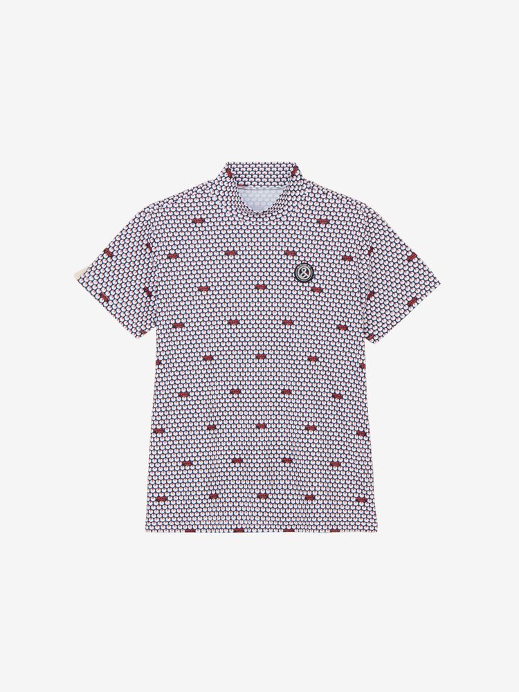 and per se(アンパスィ) ｜COOL is COOL プリンテッド半袖モックネックシャツ（レディース）