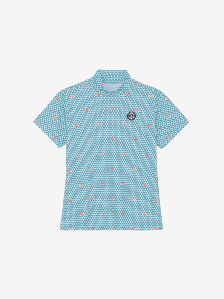 公式】COOL is COOL プリンテッド半袖モックネックシャツ（レディース