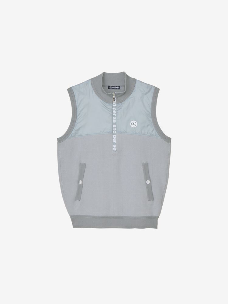 公式】ニットハーフジップベスト（メンズ）｜アンパスィ公式ストア