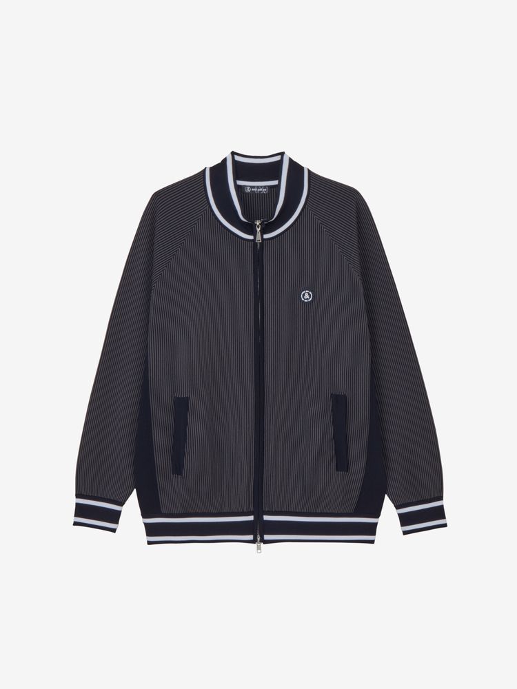 公式】3Dストライプニットブルゾン（メンズ）｜アンパスィ公式ストア