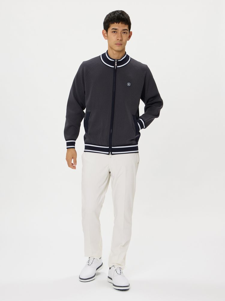 公式】3Dストライプニットブルゾン（メンズ）｜アンパスィ公式ストア