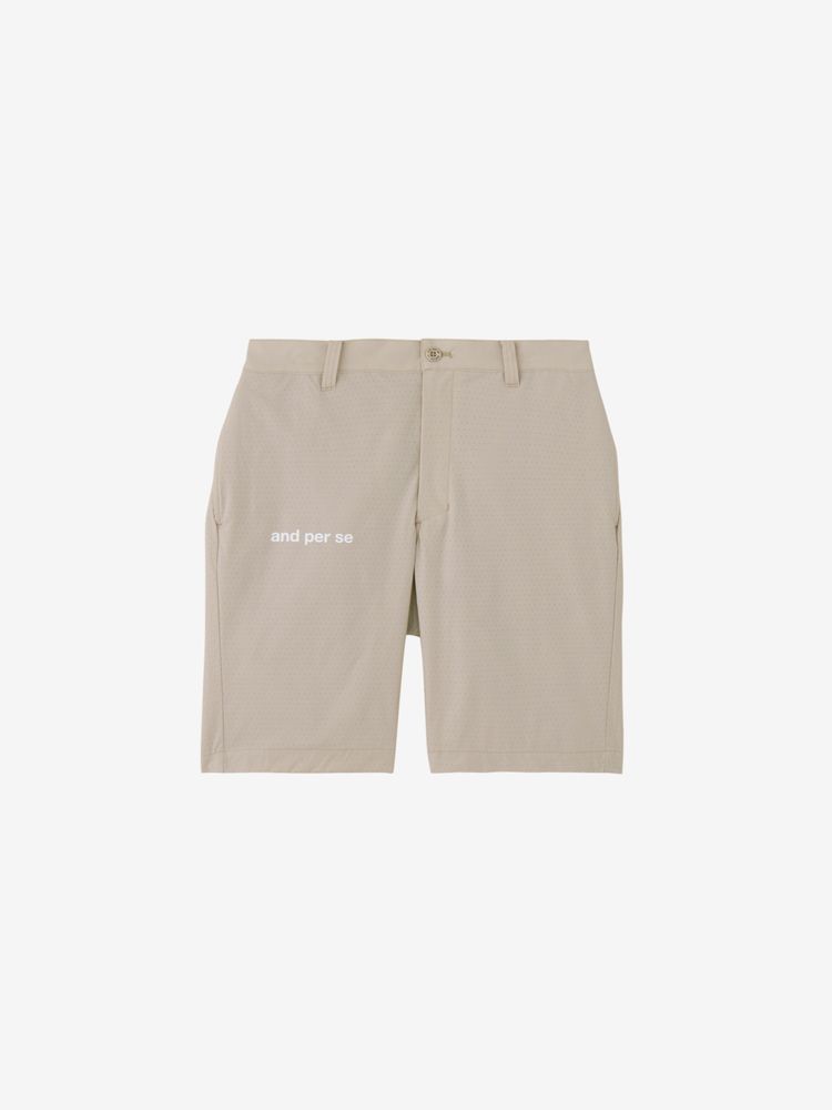and per se(アンパスィ) ｜エアリークロス ハーフパンツ（メンズ）
