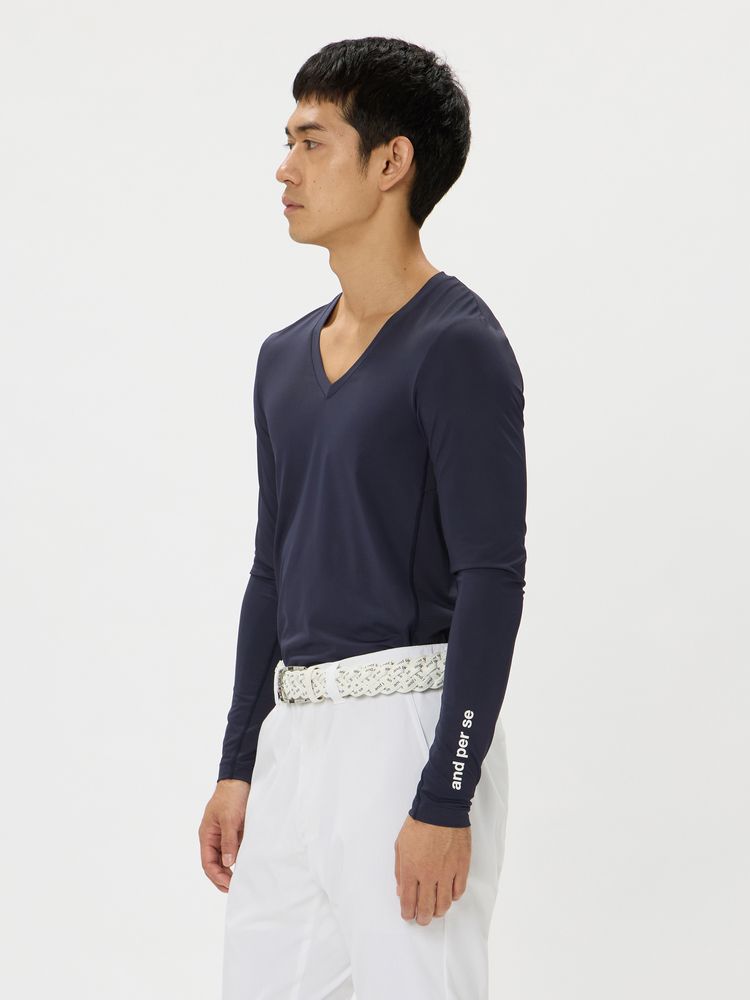 and per se(アンパスィ) ｜COOL is COOL Vネックインナーシャツ（メンズ）