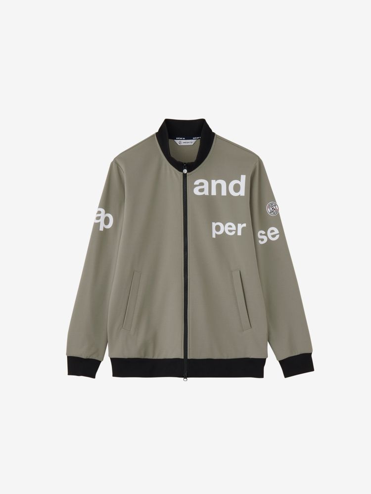 and per se(アンパスィ) ｜ショットスムーザースウェット フルジップブルゾン（メンズ）