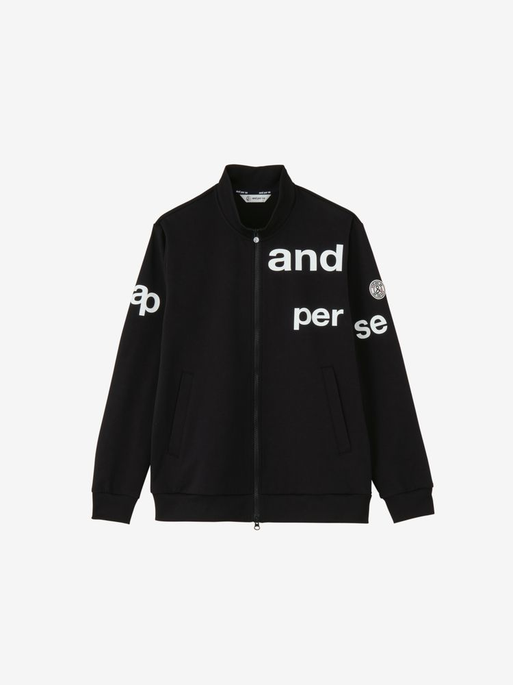 and per se(アンパスィ) ｜ショットスムーザースウェット フルジップブルゾン（メンズ）