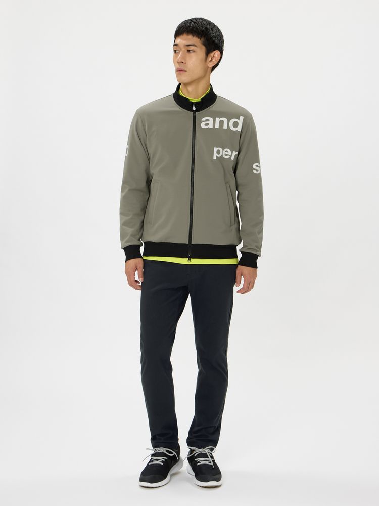 and per se(アンパスィ) ｜ショットスムーザースウェット フルジップブルゾン（メンズ）