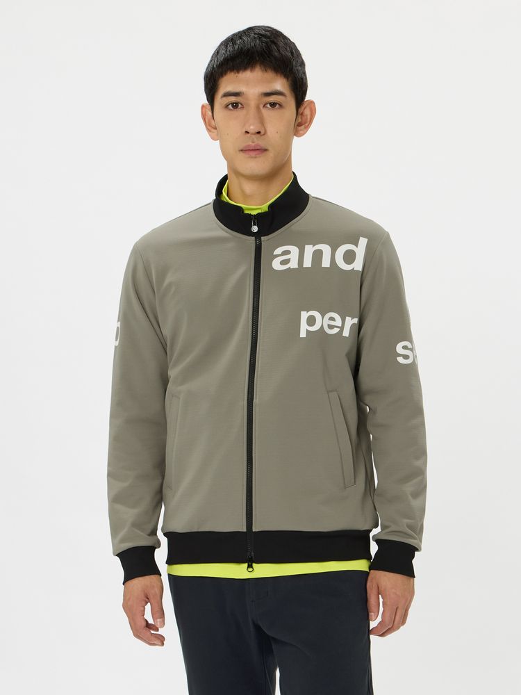 and per se(アンパスィ) ｜ショットスムーザースウェット フルジップブルゾン（メンズ）