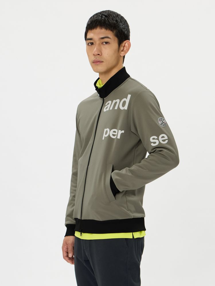 and per se(アンパスィ) ｜ショットスムーザースウェット フルジップブルゾン（メンズ）