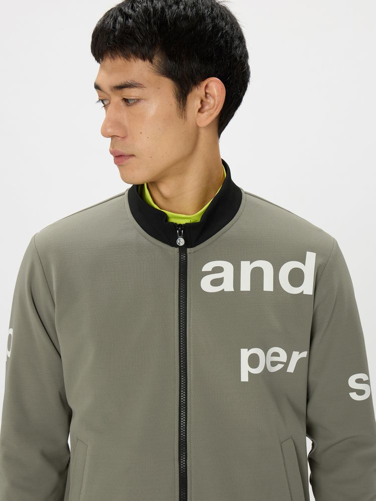 and per se(アンパスィ) ｜ショットスムーザースウェット フルジップブルゾン（メンズ）