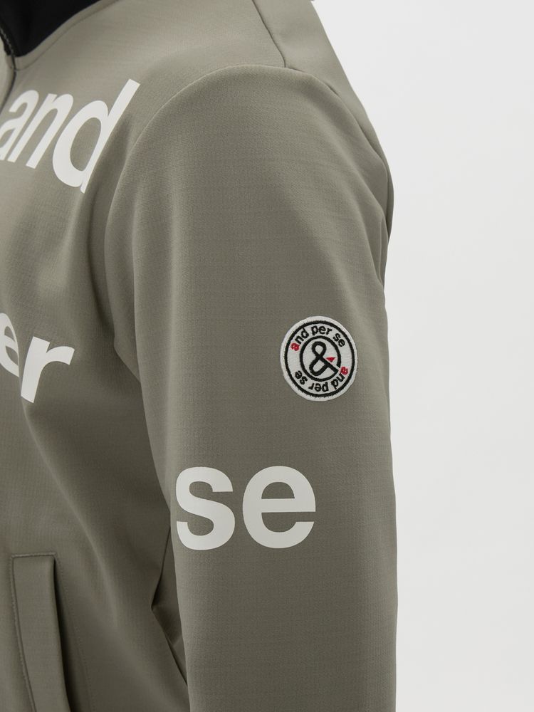 and per se(アンパスィ) ｜ショットスムーザースウェット フルジップブルゾン（メンズ）