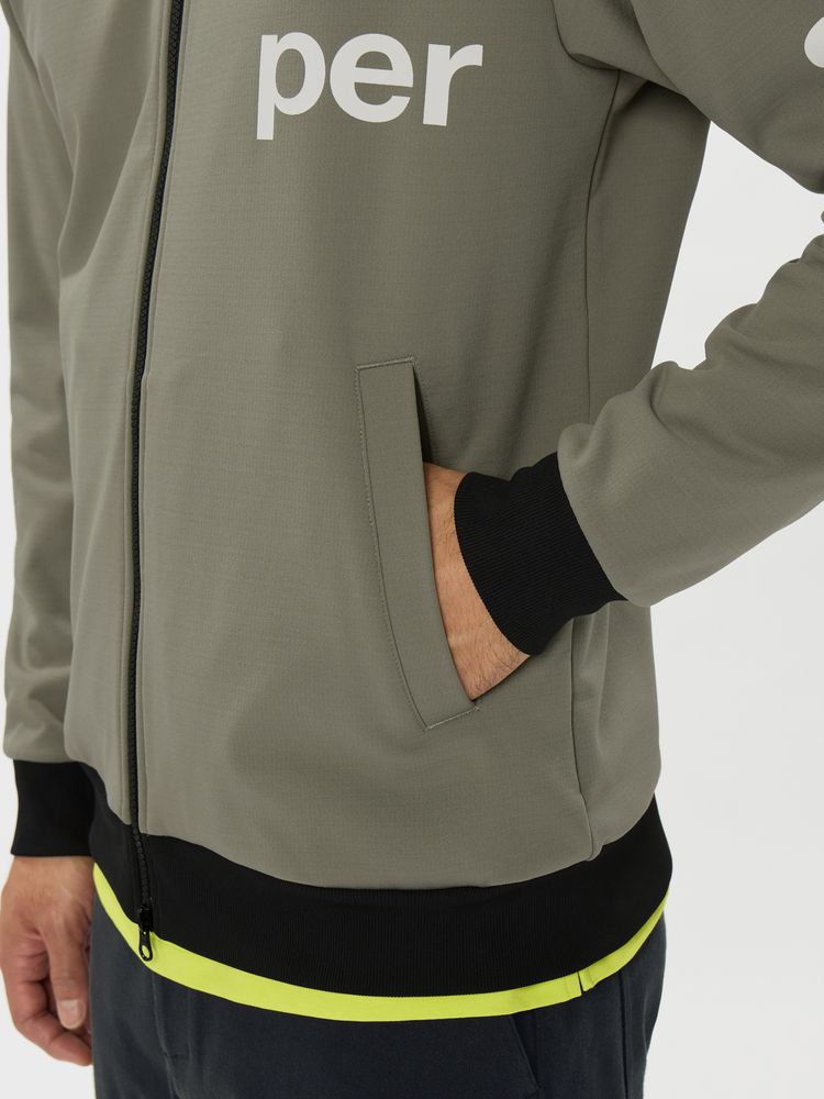 and per se(アンパスィ) ｜ショットスムーザースウェット フルジップブルゾン（メンズ）