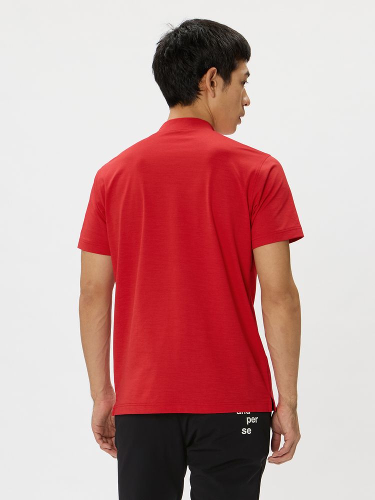 and per se(アンパスィ) ｜チュッパチャプス 半袖モックネックシャツ（メンズ）