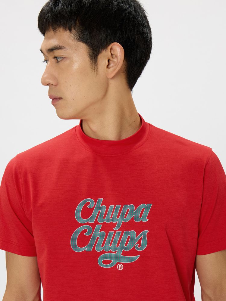 and per se(アンパスィ) ｜チュッパチャプス 半袖モックネックシャツ（メンズ）