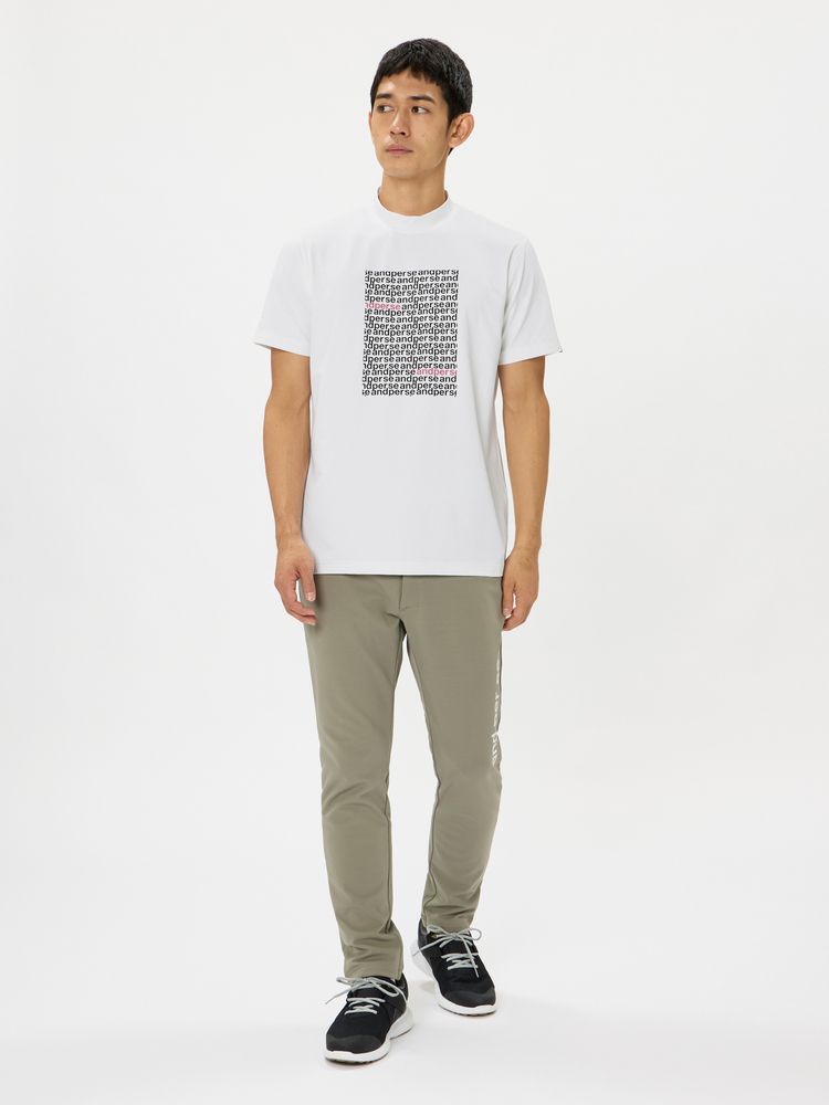 and per se(アンパスィ) ｜リファインドライ半袖モックネックシャツ（メンズ）