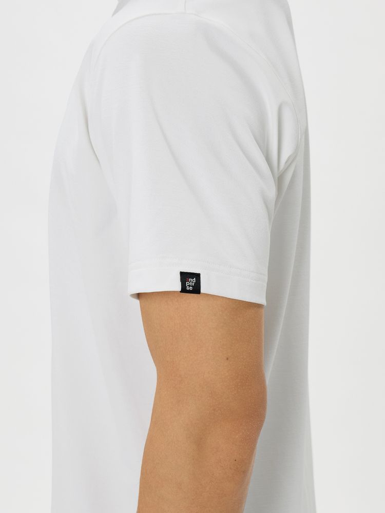 and per se(アンパスィ) ｜リファインドライ半袖モックネックシャツ（メンズ）