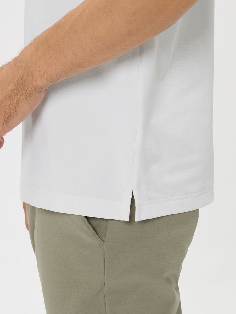 and per se(アンパスィ) ｜リファインドライ半袖モックネックシャツ（メンズ）