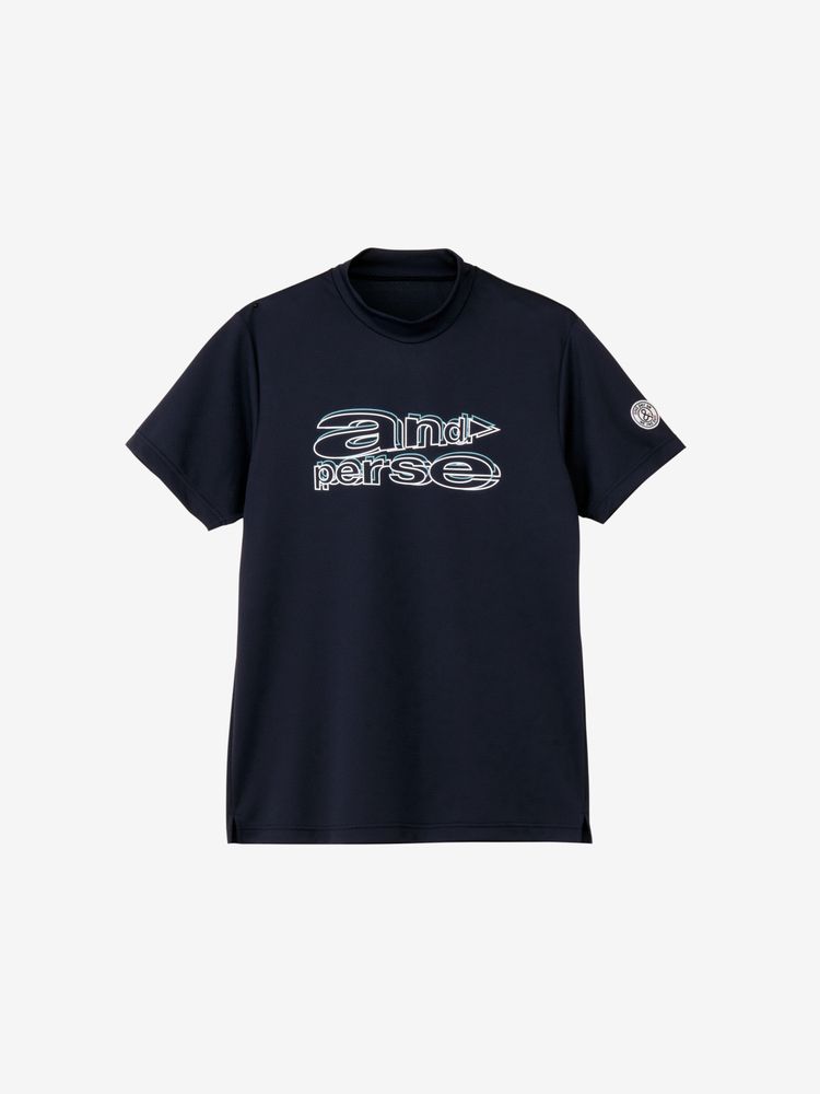 and per se(アンパスィ) ｜COOL is COOL ディンプル半袖モックネックシャツ（メンズ）